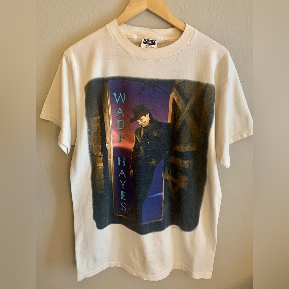 1996 Wade Hayes On a Good Night Tour Shirt Vintage  Short Sleeve Large